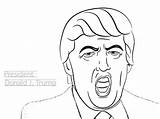 Donald Trump Moment Funny Pages Coloring Kids Categories sketch template