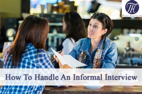 tips    handle  informal job interview