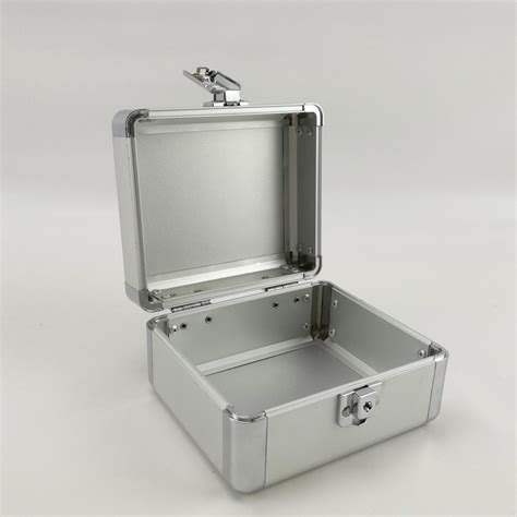 middle aluminium storage box  degree open aluminum tool case  foam