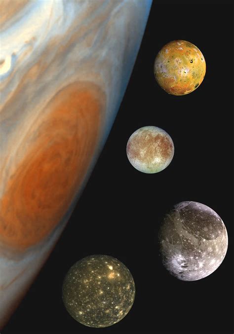 jupiter s galilean moons europa io callisto and ganymede are home to