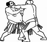 Wrestling Coloring Pages Sumo Drawing Getcolorings Color Getdrawings Clipartmag sketch template