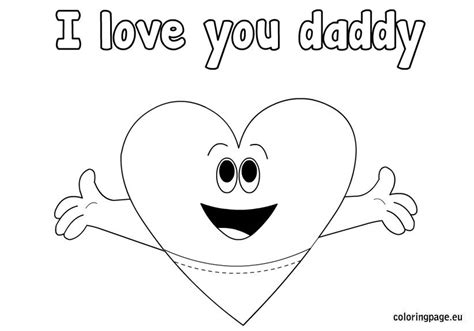 printable  love  dad coloring pages coloring pages ideas