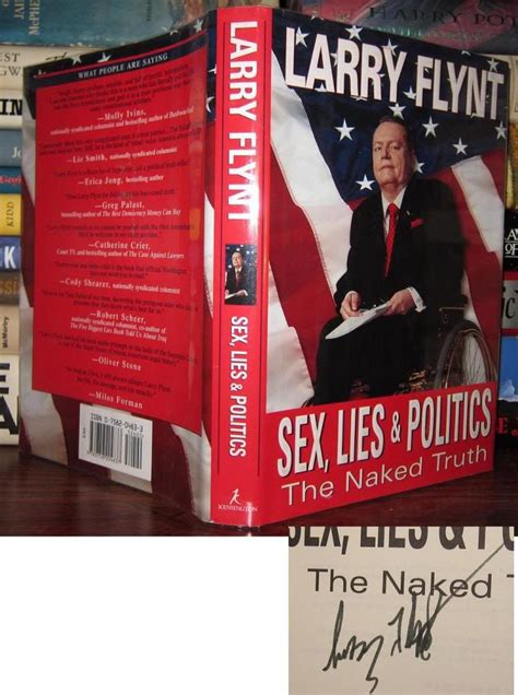 Sex Lies And Politics Signed 1st By Larry Flynt Signed First Edition