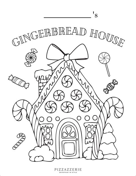 detailed gingerbread house coloring pages