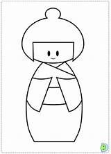Kokeshi Coloring Dolls Doll Dinokids Pages Japanese Printable Print Coloringpage Close Boy Choose Board Coloringdolls sketch template