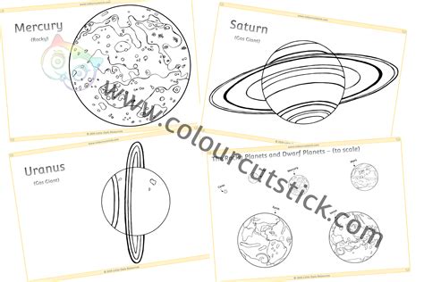 planets colouringcoloring pack  children kids toddlers