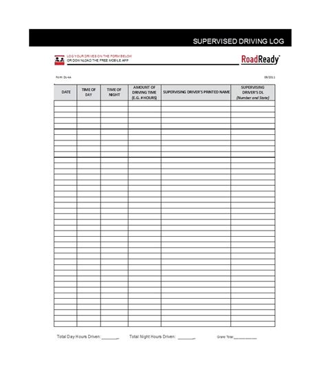 fillable drivers list form printable forms