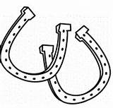 Rodeo Horseshoe Horseshoes sketch template