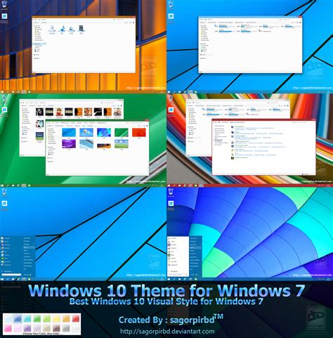 Windows 10 Rc1 Theme For Windows 7 Cleodesktop I Windows 10 Themes