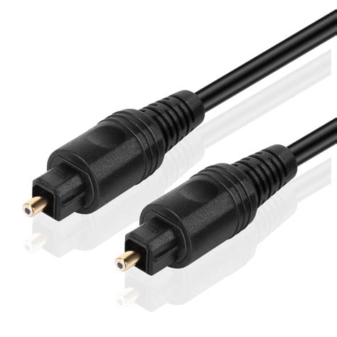 toslink digital optical audio cable  feet home theater fiber optic toslink male  male