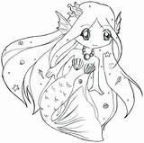 Mermaid Chibi Pages Anime Cute Coloring Drawings Deviantart Simple Animal Little 2006 Template sketch template