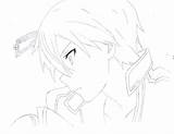 Coloring Kirito Sword Online Pages Sao Deviantart Anime Drawing Drawings Add Favourites Library Comments Line Manga sketch template