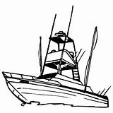 Boat Fishing Coloring Pages Drawing Color Line Recreational Clip Sport Boats Yacht Printable Clipart Row Template Speed Getdrawings Motor Getcolorings sketch template