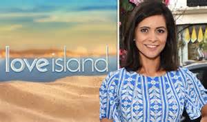 lucy verasamy love islands eyal booker opens   meeting itv weather presenter celebrity