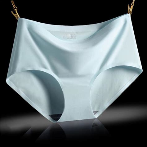 m xxl ice silk panties seamless underwear one piece panties breathable