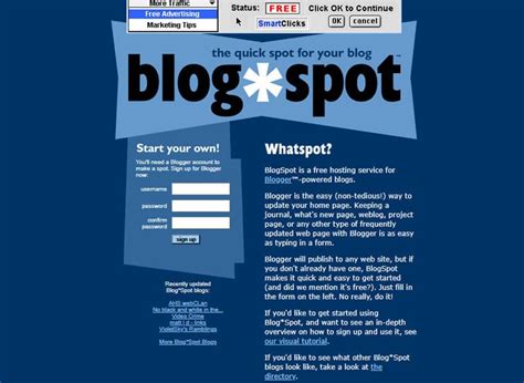 blogspot    start  blog  blogger