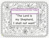 Shepherd Psalm Scripture Divyajanani sketch template