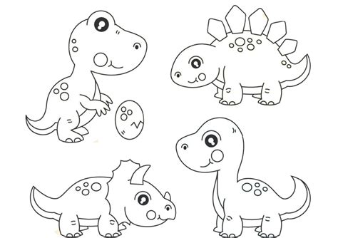cute baby dinosaur coloring pages