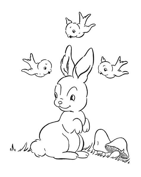 bunny coloring pages vintage  graphics fairy