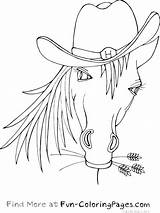 Coloring Horse Cowboy Pages Hat Drawing Fun Western Hats Color Cow Printable Adult Horses Animals Cool Drawings Haw Yee Sheets sketch template