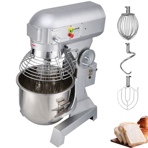 vevor commercial food mixer qt   speeds adjustable     rpm food processor