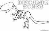 Dinosaur Bones Coloring Pages Bone Drawing Print Getdrawings sketch template