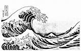 Wave Kanagawa Vague Coloriage Imprimer Japon Onda Coloriages Giappone Adulti Waves Ola Justcolor Hokusai Dedans Adultes Welle Japonais Erwachsene Malbuch sketch template