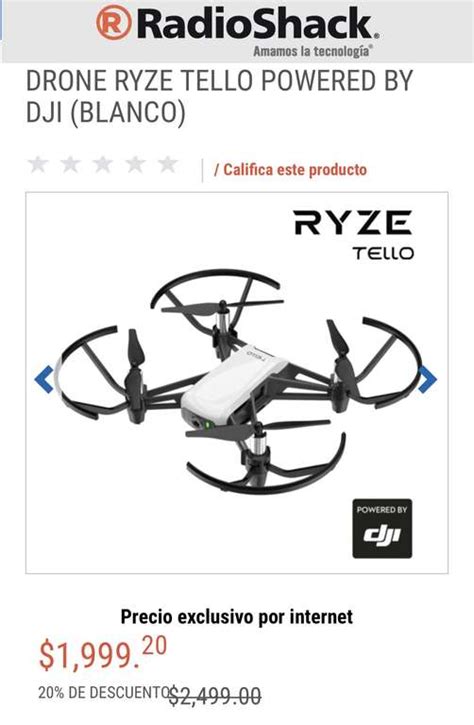 radioshack drone tello ryze powered  dji promodescuentoscom