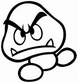 Mario Coloring Super Pages Bros Goomba Coloriage Games Dessin Printable Coloriages Popular Drawing Coloringhome Related sketch template