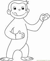 George Curious Coloring Pages Bestcoloringpagesforkids Color Printable Monkey Cartoon Cookie Sheets Kids Coloringpages101 Choose Board sketch template
