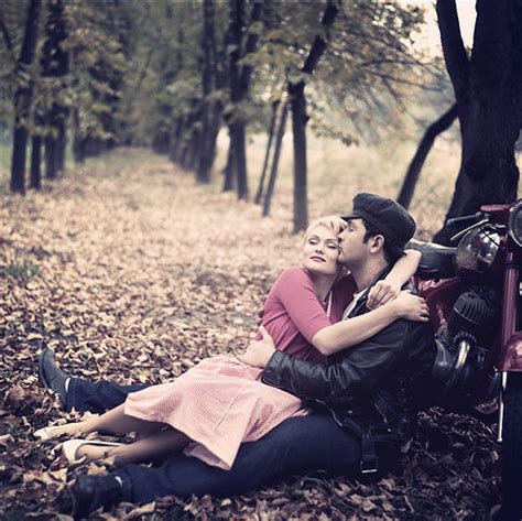 autumn couple hugging leaves love photography image 21865 on