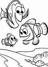 Nemo Pages Coloring Clown Fish Friends Color sketch template