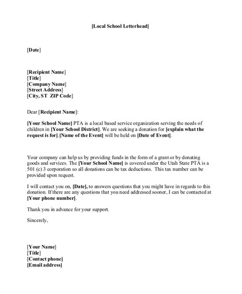 sample donation letter templates  ms word  pages