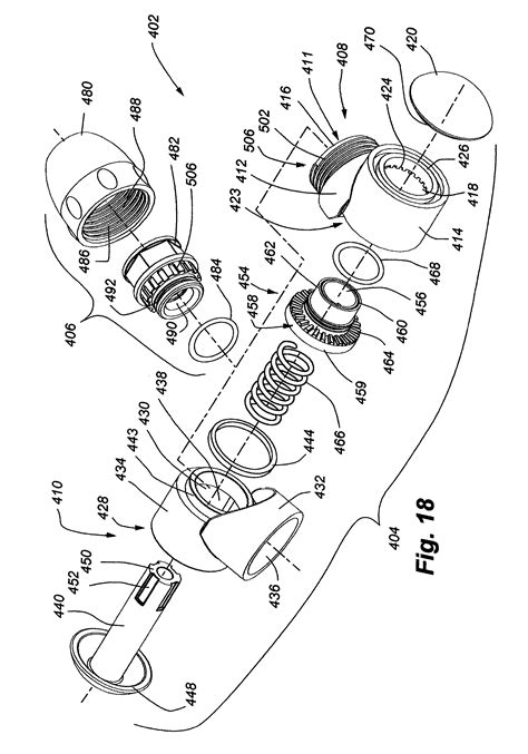 patent  showerhead  tube connectors google patents