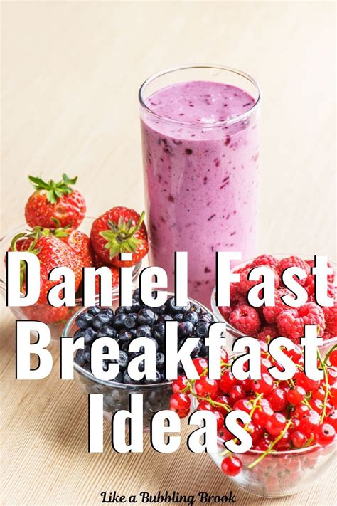 daniel fast breakfasts youll  enjoy daniel fast