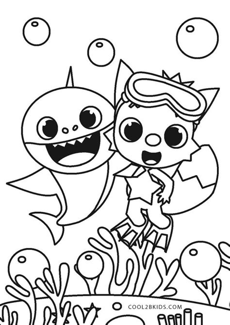 baby shark coloring pages baby shark coloring pages  images