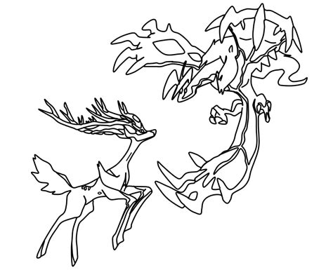 yveltal pokemon coloring pages