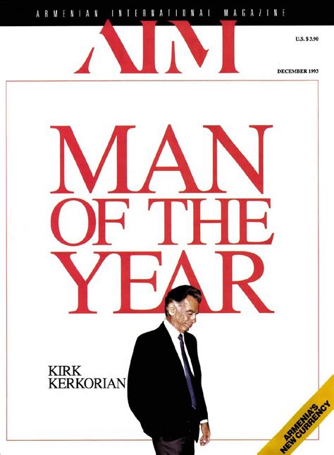 Man Of The Year Kirk Kerkorian December 1993 By Armenian