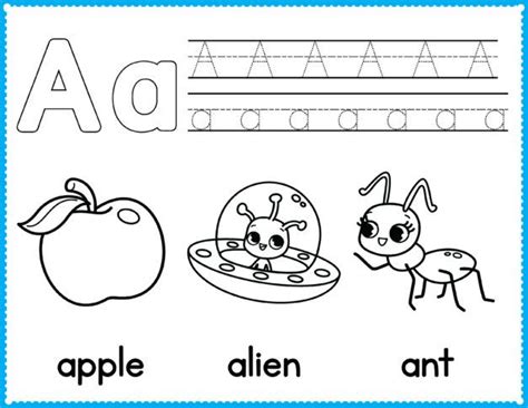 alphabet coloring pages preschool printables alphabet