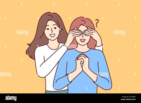 Girl From Behind Close Up Stock Vector Images Alamy