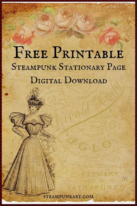 printable vintage stationary  images  collection page