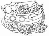 Ark Noah Coloring Pages Getdrawings sketch template