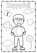 Fall Pages Coloring Preschool Skills Pre Trace Motor Fine Tracing Sheets Worksheets Autumn Color Teacherspayteachers Develop Child Help Their Kids sketch template