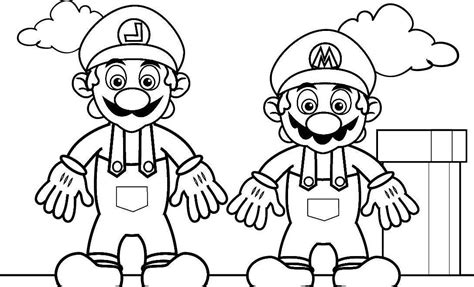 mario coloring picture page  kids   adults coloring home