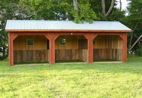 horse run ins  sheds portable horse barn manufacturer