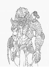 Predator Ronniesolano Spear Coloring sketch template