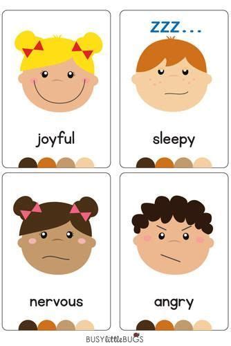Emotions Flash Cards Emotions Preschool Emotions Cards Flashcards