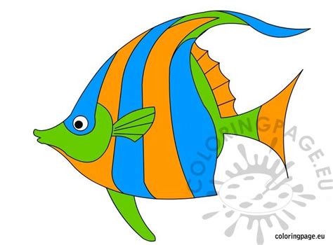 angelfish coloring page