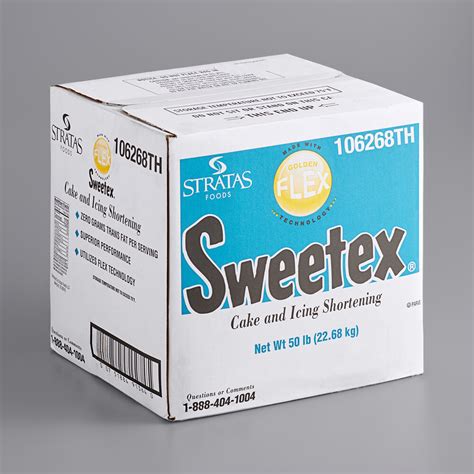 sweetex golden flex high ratio cake  icing shortening  lb