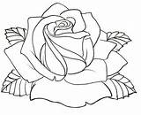 Rose Outline Drawing Tattoo Roses Tattoos Stencil Drawings Coloring Stencils Flower Pages Deviantart Metacharis Traditional Simple Sketches Blumen Beginners Easy sketch template